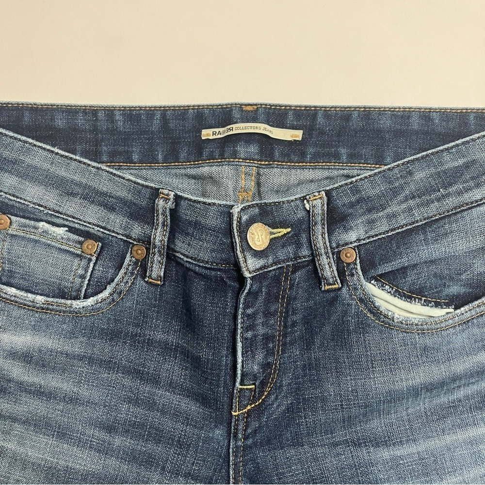 RA RE COLLECTORS JEANS cuffed skinnies - Picture 3 of 6